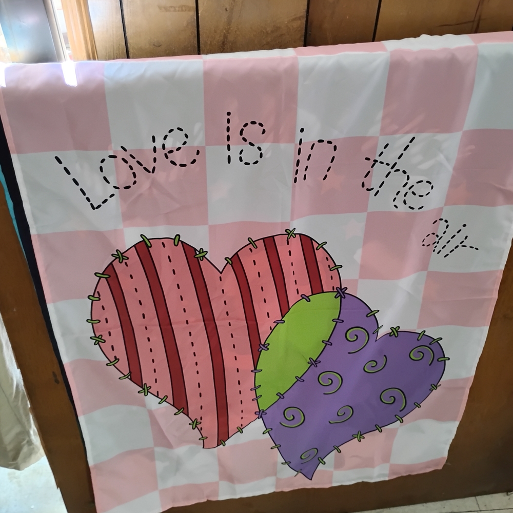 Pink and Purple Heart Holiday Decor